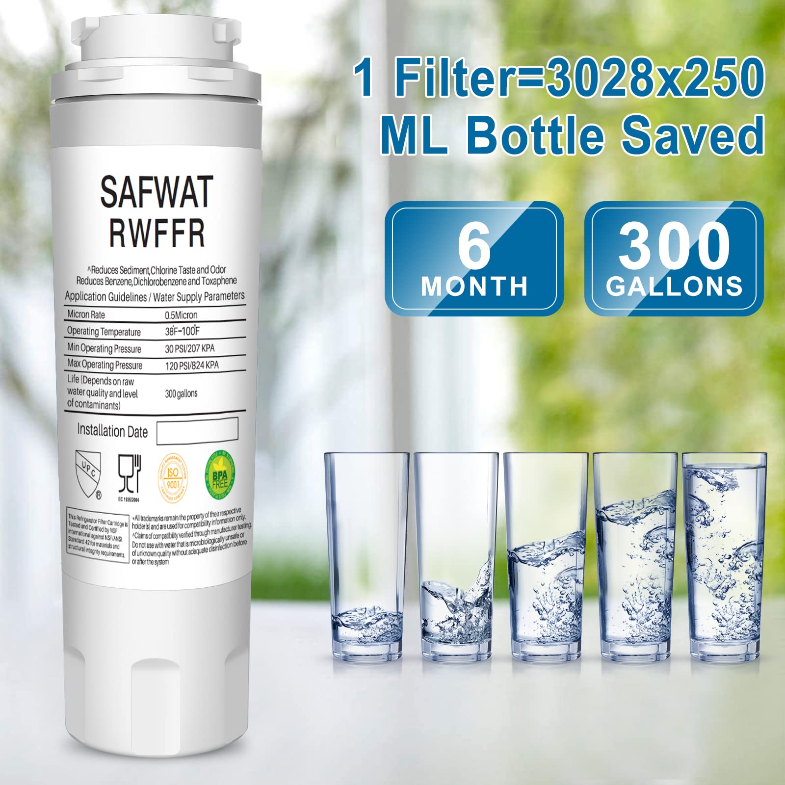 Amazon.com: RWFFR Viking Refrigerator Water Filter (3 Pack